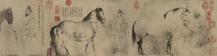 宋· 李公麟 《五马图》卷