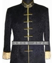 龙年男士唐装巧之韵 黑色龙纹唐装 中式服饰