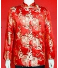 龙年唐装 巧之韵中式服装 大红金龙唐装