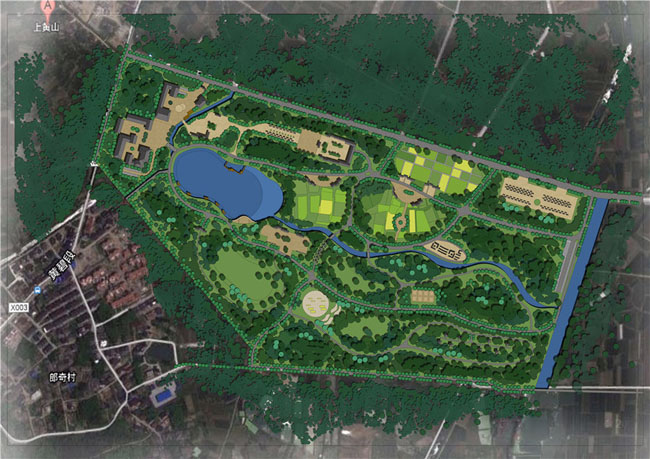 7.8亩农业生态园平面图|农业生态园设计,生态园